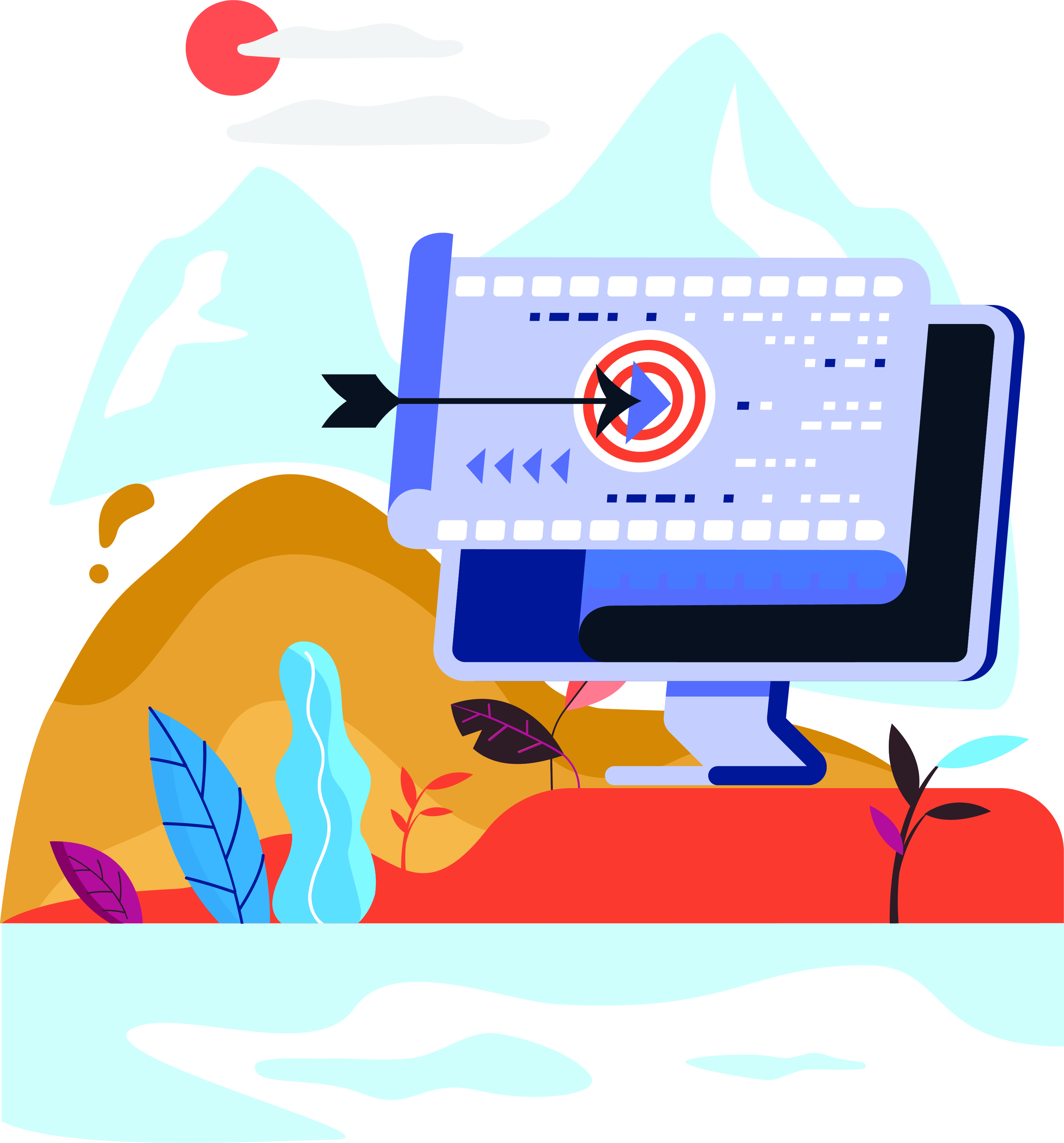Illustration of a computer